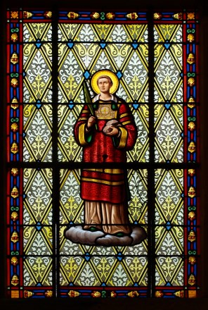 성 스테파노 첫 순교자_photo by Francois GOGLINS_in the Chapel of the Cross-Bouessee in Pire-Chance_France.jpg